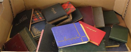 Collection of autograph books